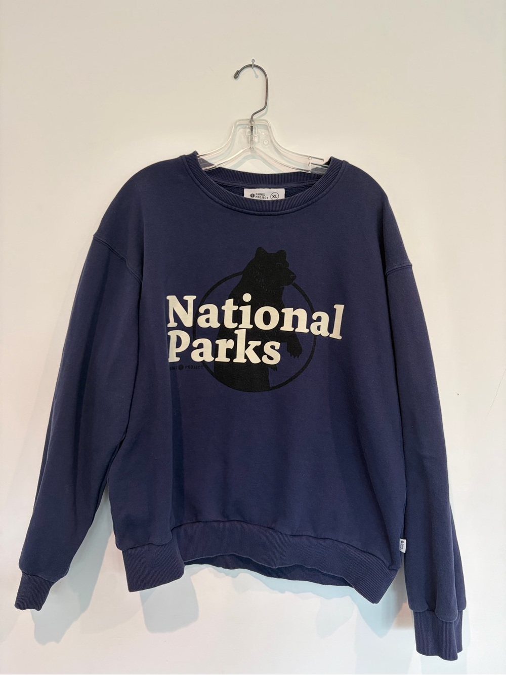 Parks Project Navy Sweatshirt with White National Parks Logo